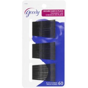 Goody Bobby Pins – Black – 60ct Styling Products, Brushes and Tools