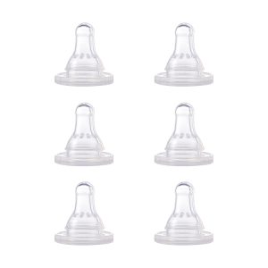 Nuk First Essentials By Nuk Nipple 6pack, Fast Flow, Silicone 6.0 Pk Feeding