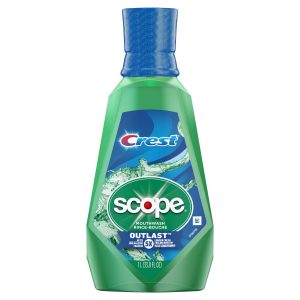 Crest Scope Outlast Anticavity Fluroide Mouthwash Long Lasting Mint