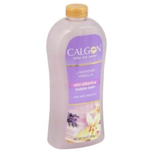 Calgon Skin Silkening Bubble Bath With Aloe & Vitamin E, Lavender Vanilla, 30 Oz Fragrances