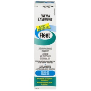 Fleet Regular Easy Squeeze Saline Enema Laxatives, Fibre and Anti-Diarrheals