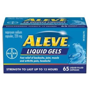 Aleve Liquid Gels 220 Mg Analgesics and Antipyretics