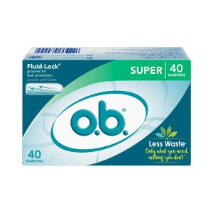 O.b. Original Applicator-free Tampons, Super Unscented, Super – 40.0 Ea Feminine Hygiene