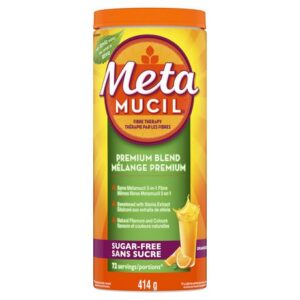 Metamucil Premium Blend, Psyllium Fibre Powder Supplement, Sugar-Free with Stevia Antacids / Laxatives