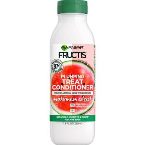 Garnier Fructis Plumping Treat Conditioner, Watermelon – 11.8 Fl Oz Shampoo and Conditioners
