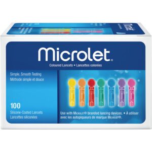 Bayer Coloured Lancets 100.0 Count Lancets and Lancing Devices