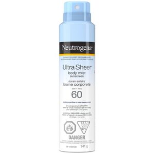 Neutrogena Ultra Sheer Body Mist Sunscreen Spf 60 Sunscreen