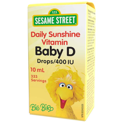 Webber Naturals Liquid D 400 Iu Sesame Street