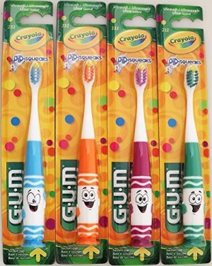 Crayola Gum Crayola Kids' Pip-squeaks Toothbrush, 3+ 1.0 Count