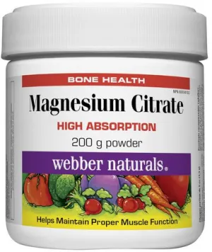 Webber Naturals Magnesium Citrate, 300 Mg