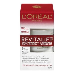 L'oreal Revitalift Anti-wrinkle + Firming Cr Me Yeux Anti- Ge Avec Pro-retinol Et Centella Asiatica 15.0 Ml