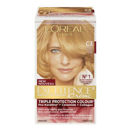 L’oreal Excellence Creme Triple Protection Colour Permanent – Golden Blonde C3 Hair Colour Treatments