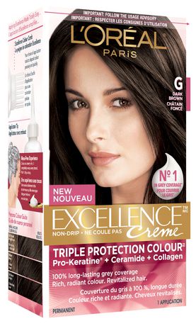 L’oreal Excellence Creme Triple Protection Colour Permanent – Dark Brown G Hair Colour Treatments