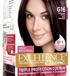 L’oreal Excellence Creme Triple Protection Colour Permanent – Burgundy Brown G16 Hair Colour Treatments