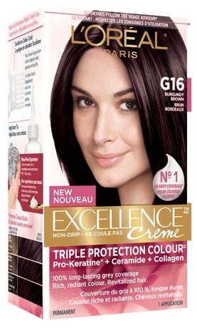 L'oreal Excellence Creme Triple Protection Colour Permanent - Burgundy Brown G16