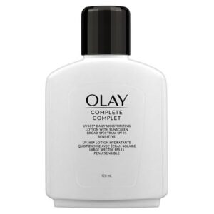 Olay Complete Daily Moisturizing Lotion With Sunscreen Broad Spectrum Spf 15, Sensitive 120.0 Ml Hand And Body Care