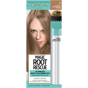 L’Oreal Paris Magic Root Rescue 10 Minute Root Hair Coloring Kit, 7 Dark Blonde, 1 Kit Hair Care