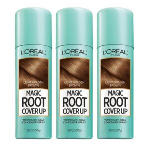 L’Oreal Paris Magic Root Cover up Gray Concealer Spray, Light Golden Brown, 2 Oz. Hair Colour Treatments