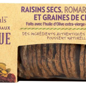 Kii Naturals Organic Raisin, Rosemary & Pumpackin Seed Artisan Crisps, 5.3 Oz. Food & Snacks