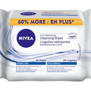 Nivea 3-in-1 Refreshing Cleansing Wipes Skin Care