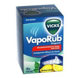 Vicks Vaporub Ointment, Lemon, 115 Ml 115.0 Ml Cough and Cold