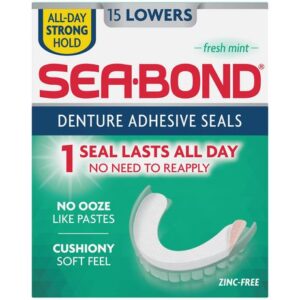 Sea Bond Denture Adhesive Fresh Mint Denture Cleaners and Adhesives