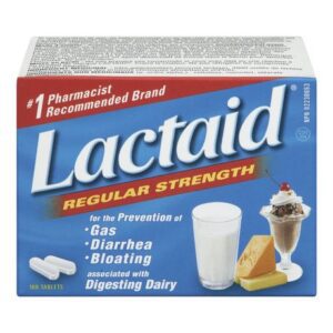 Lactaid Regular Strength Tablets Antacids and Digestive Support