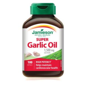 Jamieson Laboratories Jamieson Super Garlic Oil 1,500 Mg Herbal And Natural