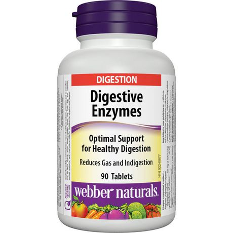 Webber Naturals Digestive Enzymes 90 Tbl.