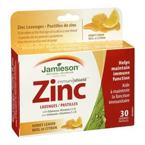 Jamieson Zinc Lozenges With Vitamin C And Echinacea