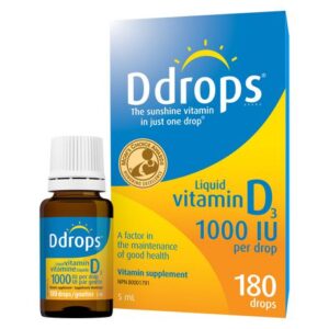 Ddrops Ddrops Adults 1000 Iu Vitamin D3, 180 Drops 5.0 Ml Vitamins & Herbals