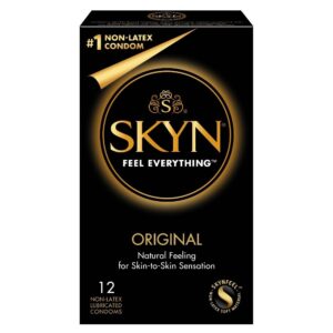 Lifestyles Skyn Original 12 Natural Latex Free Lubricated Condoms 12.0 Count Condoms and Contraceptives