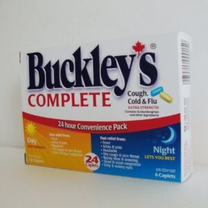 Buckley’s Complete 24 Caplets Cough, Cold & Flu Extra Strength Relief For Day & Night Cough, Cold and Flu Treatments