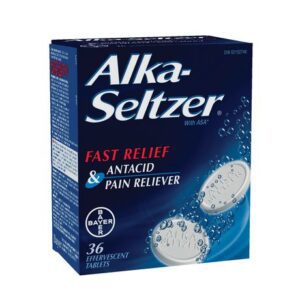Alka Seltzer Alka-seltzer Original Tablets, Fast Relief Of Heartburn, Upset Stomach, Headaches, And Body Aches, 36 Count 36.0 Tab Antacids / Laxatives