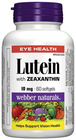 Webber Naturals Lutein With Zeaxanthin Softgels