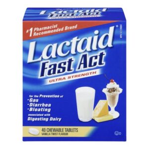 Lactaid Fact Act Chewable Tablets 40.0 Ea Laxatives, Fibre and Anti-Diarrheals