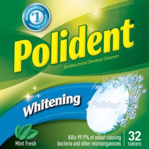 Polident Whitening Denture Cleanser Denture Cleaners and Adhesives