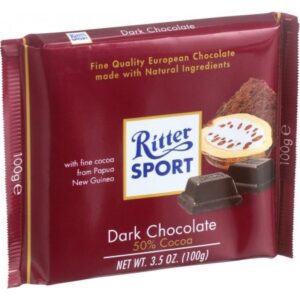 Ritter Sport Dark Chocolate Bar, 3.5 Oz Confections