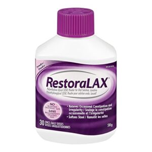 Restoralax Restoralax Powder Laxative, Effective Relief, No Taste, No Grit, No Gas, No Bloating, No Cramps, 30 Doses, 510 Grams 510.0 G