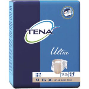 68103101 Beige Extra Large Tena Ultra Adult Heavy-absorbent Incontinence Brief