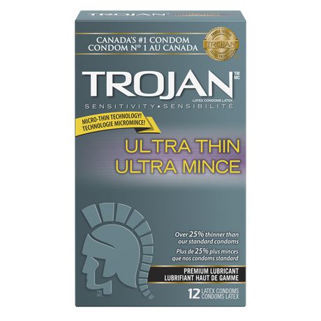 Trojan Ultra Thin Lubricated Condoms 12.0 Count Condoms and Contraceptives