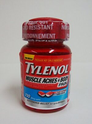 Tylenol Extra Strength Coated Tablets, Acetaminophen Adult Pain Relief & Fever Reducer, 100 Ct