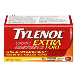 Tylenol Tab 500mg Extra Strength 24 Tb Analgesics and Antipyretics