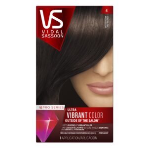 Vidal Sassoon Pro Series Hair Color, 4 Dark Brown, 1 Kit Hair Care