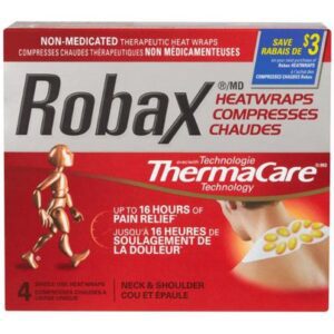 Robax Robax Neck & Shoulder 4 Single Use Heat Wraps 4.0 Count Elastic/Sports