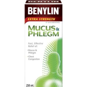 Benylin Extra Strength Cold, Mucus & Phlegm Relief Syrup 250.0 Ml Cough, Cold and Flu Treatments