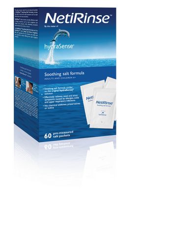 Netirinse Hydrasense Netirinse Refill Salt Packets, Universal Pre-measured Self-mix Packets, Reduces And Relieves Nasal Cold Symptoms, 60 Sachets 60.0