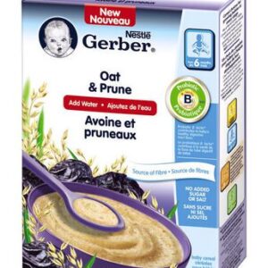Gerber Baby Cereal Oat & Prune 6 Months+ Baby Needs