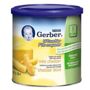 Gerber Gerber Lil’ Crunchies, Mild Cheddar, Toddler Snacks 42.0 G Baby Needs