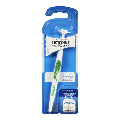 Listerine Ultraclean Access Flosser With 8 Heads Oral Hygiene